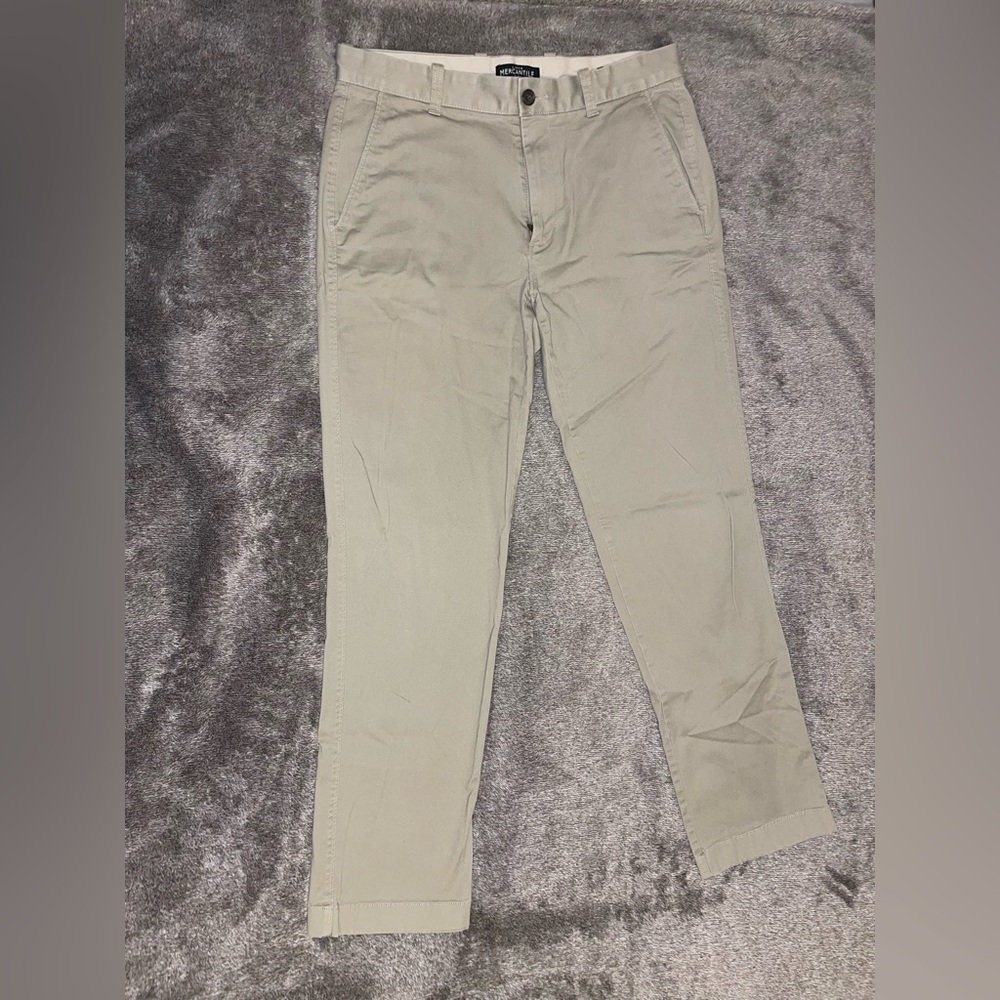 Men’s J. Crew Athletic Fit, Mercantile Chinos, Beige 31”x32”